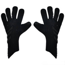 (10) Breathable Full Latex Thickened Football Goalkeeper Gloves Black MXBC