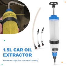 1.5L Oil Extractor with Oil Tube Clamp & Connectors for Auto Vehicles Efficient Fluid Replacement Tool