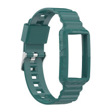 (Green Pine Needles) Silikonowy pasek do zegarka Body Armor do Fitbit Charge 4 SE