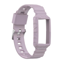 (Light Purple) Silikon-Armband von One Body Armor für Fitbit Charge 4 SE