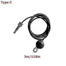 (TypeC-3M) Cavo in acciaio resistente da 2 m a 5 m, ricambi per puleggia per cavi da palestra domestica, 5 mm, disponibile a magazzino