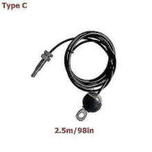 (TypeC-2.5M) Câble en acier haute résistance de 2 à 5 m, poulie de 5 mm pour salle de sport à domicile - Pièces de rechange en stock