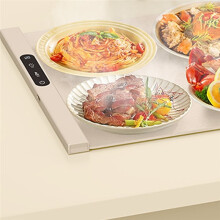 Portable Electric Food Warming Tray Foldable Warm Mat with 3 Temperature Settings Fast Full Heating for Parties EU Plug