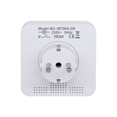 2PCS Mechanical Timer Socket 24H Countdown Auto Power Off Programmable Cycle  Saving Indoor EU Plug
