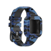 (Camouflage Blue) Garmin Vivofit Jr 3 Kinder-Ersatzarmband, atmungsaktiv, schweißfest und kratzfest