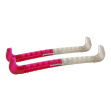 (Pink and Grey) 2x Ice Skate Blade Guards for Hockey & Figure Skating