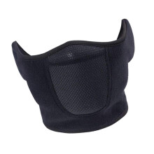 (Black) Breathable Fleece Half Mask for Cycling Running Snowboarding Black