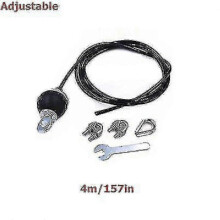(Adjustable-4M) Câble de musculation robuste en acier de 2 à 5 m, pièces de rechange pour poulie de salle de sport à domicile, 5 mm - Yvan