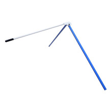 (Blue White) Adjustable Foldable Football Kicking Tee Stand for Field Goal Kickers Rugby Training