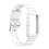 (White) Silicone One Body Armor Watch Strap For Fitbit Charge 4 SE 1