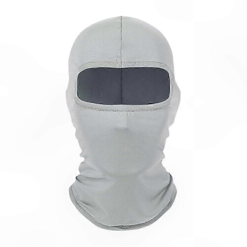 (Light.Gray) Windproof Dustproof Ski Balaclava Face Mask for Men Outdoor Activities