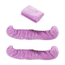 (Purple) 2 Pcs Ice Skate Blade Guards Hockey Covers Durable & Fashionable