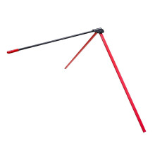 (Red Black) Adjustable Foldable Football Kicking Tee Stand for Field Goal Kickers Rugby Training