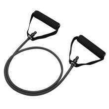 (Black 50LB) Resistance Band with Handles for Strength Training Portable Anywhere Office Workout Break