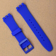 (blue, 19mm) Ersatzarmband für Swatch – Weiches TPU-Silikonarmband, 17 mm, 19 mm, 20 mm