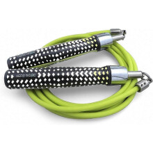 (XL) Corde à sauter lestée SCSYV HEREROPE 1/4LB pour cardio-boxe, roulement à billes, poignée anti-nœuds