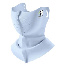 (Blue) Windproof Children Neck Gaiter Ski Mask Breathable Cold Weather Skiing Cycling Blue