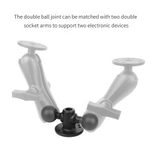 Dual Mount with 1.5'' 30x38mm Hole Spacing Aluminum Alloy Corrosion& Wear Resistant for RAM Mount