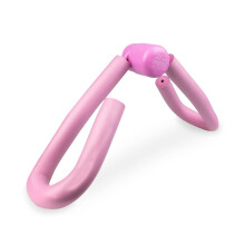 (Pink) Thigh Toner Leg Trainer for Exercise Muscle Toning Fat Loss Arms Legs Glutes Home Gym Grey