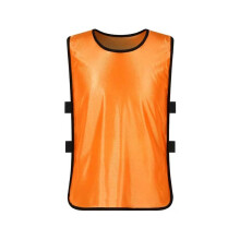 (Orange, S) Children Football Training Vest Junior Uniform