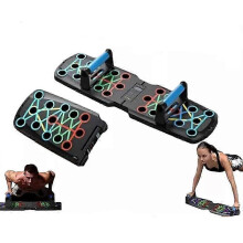 (color01) Foldable Push-Up Board for Home Gym Portable Workout Equipment by Rocuma