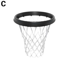 (Black and white, one) Tragbares Outdoor-Basketballnetz, abnehmbarer, leichter Standardkorb, passend für