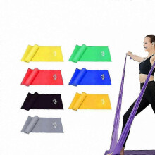 (Purple) Fysiomotståndsbandset för fitnessrehabilitering, gymnastik och styrketräning