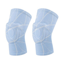 (Blue, M) Genouillères de basketball pour enfants, absorbant les chocs, en nylon respirant, noires, taille S