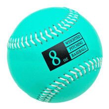 (8 OZ) Heavy Synthetic Leather Weighted Training Ball for Baseball Drill & Fitness Multicolor