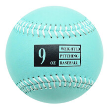 (9 OZ) Tung, viktad träningsboll i konstläder för basebollträning och fitness, flerfärgad
