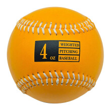 (4OZ) Tung, viktad träningsboll i konstläder för basebollträning och fitness, flerfärgad