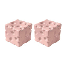 (B) Rosa ost-stressball – sakte tilbakeslag – for sensorisk lek