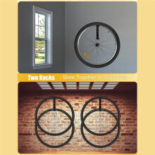 2 Pack Bike Wheel Rack Wall Mount ,Vertical Bicycle Wheel Storage Hanger Holder for Garage, Indoor Spare Tire Wheelset