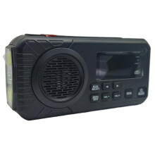 Crank Survival DAB+FM Emergency Radio with Rechargeable 5000 MAh Power Bank Solar Radio with Alarm Crank Emergency Use