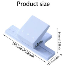 3-Hole Punch Handheld Paper Punch, Small Multi-Function Hole Puncher for Scrapbooking, Paper Crafting,6-Sheet Capacity