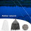 (White, 32) Durable Rubber Fishing Net Replacement for Outdoor Activities 2