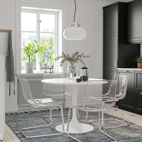 IKEA TOBIAS Transparent Chair 1