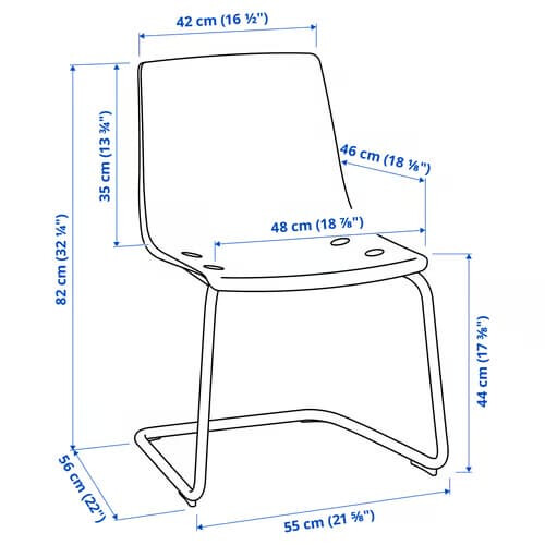 IKEA TOBIAS Transparent Chair 2