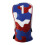 Golf Headcover Soft Plush Lining Dustproof Fit Square Mallet Putters PU Texture Blue No. 1 1