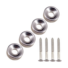 4Pcs Guitar Neck Joint Bushings and Bolts Mounting Ferrules Easy to Use Silver