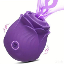 Rose-Shaped Powerful Suction Vibrator for Women, Oral and Mammary Vacuum Stimulator, Quiet Intimate Pleasure Toy