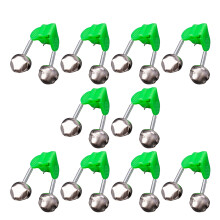 10Pcs Fishing Bites Alarm Clip Bites Alert Fishing Rod Bells Fishing Ordinary silver bell
