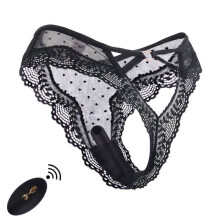 Mutandine vibranti con telecomando wireless, 10 modalità, vibratore per biancheria intima ricaricabile con sfere, cinturino regolabile,