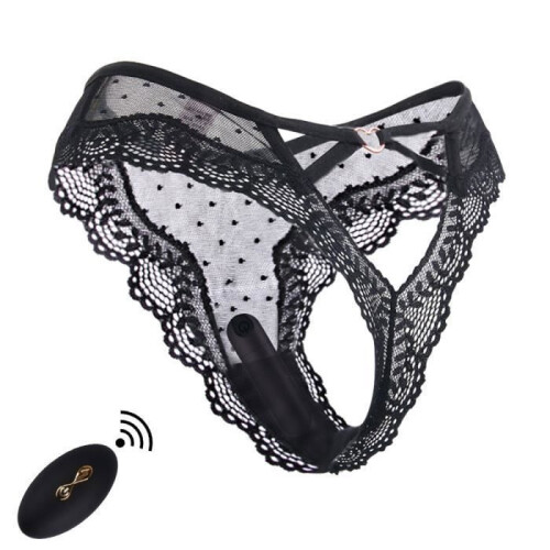 Wireless Remote Control Vibrating Panties, 10 Modes, Rechargeable Underwear Vibrator with Balls, Adjustable Strap, Style