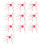 Dices Shaped Fishing Lure for Trout Slow Sinking Artificial Baits Red 1