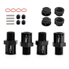 Model Car 13mm Coupling Part Extension Adapter Set for 1/7 and 1/8 Truck Car Toy Black