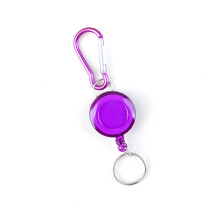 Retractable Keychain Badges Holder AntiLost Card Badges Holder Keyholder Purple