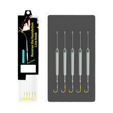 5Pc Anti Bottom Carp Rigs Fishing Lures Ready to Use Suspension Fishing Hair Rig style D