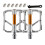 Light weights Bicycles Platform Flat Pedals 3 Bearings Bicycles Pedals Enduring Silver 1