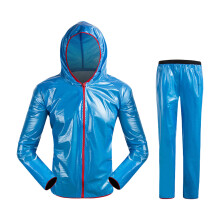 Cycling Rain Jackets Pants Waterproofed Bicycles Clothing Portables Raincoats Blue XL